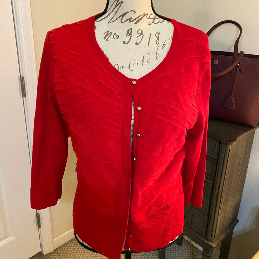 Red sweater from White House black market size L